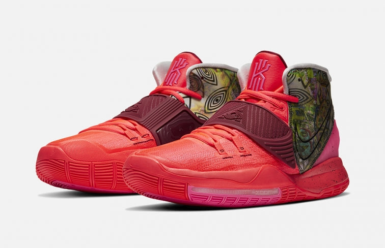 Kyrie Irving 6 Preheat Collections Berlin Shoes Nike Leopard Print Tennis Shoes