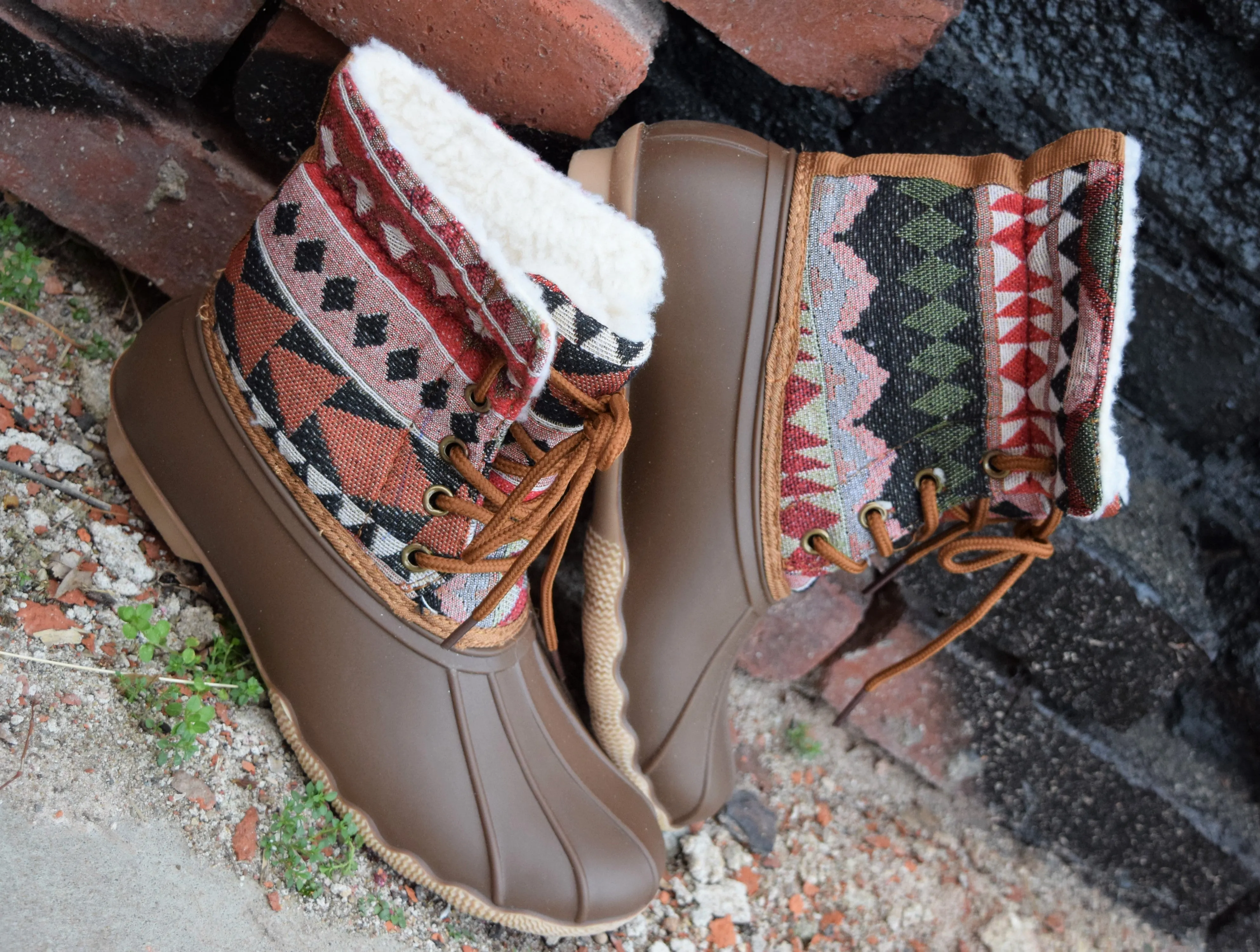 Keen Toddler Snow Boots The Slush Tan Aztec Rain/Snow Boot