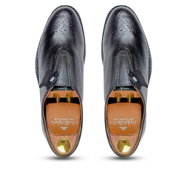 Thiago Black Wholecut Shoe Nike Slip On Tennis Shoes