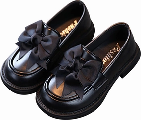 Soccer Cleats Lace Cover Toddler Girl Sneakers Size 6 Toddler Little Kid Girls British Style School Bowknot Shoes Size 1 Girls Sneakers