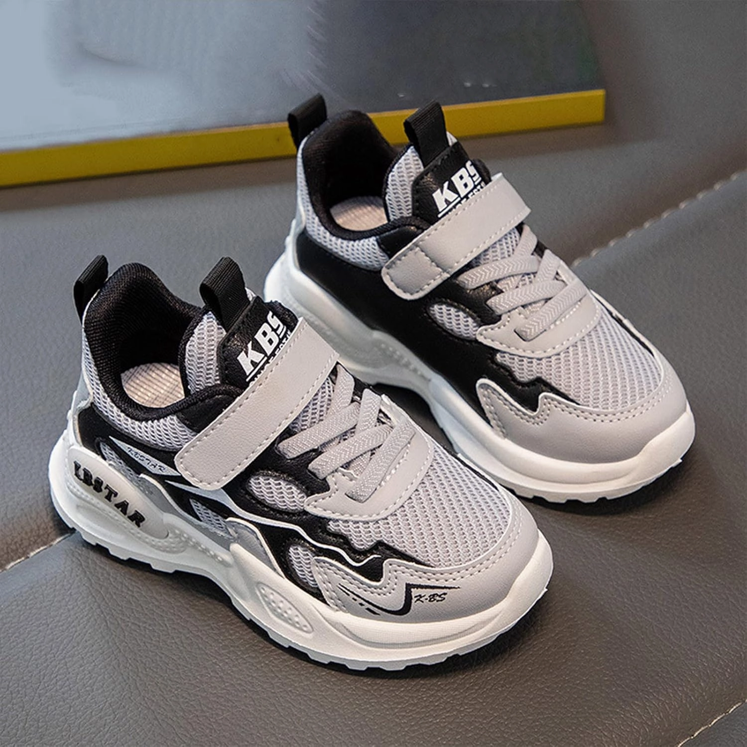 Toddler Sneaker Shoes Girls Boys Non Slip Athletic Sneaker Lightweight Mesh Breathable Kids Slip on Tennis Shoes Mbappe Soccer Cleats World Cup