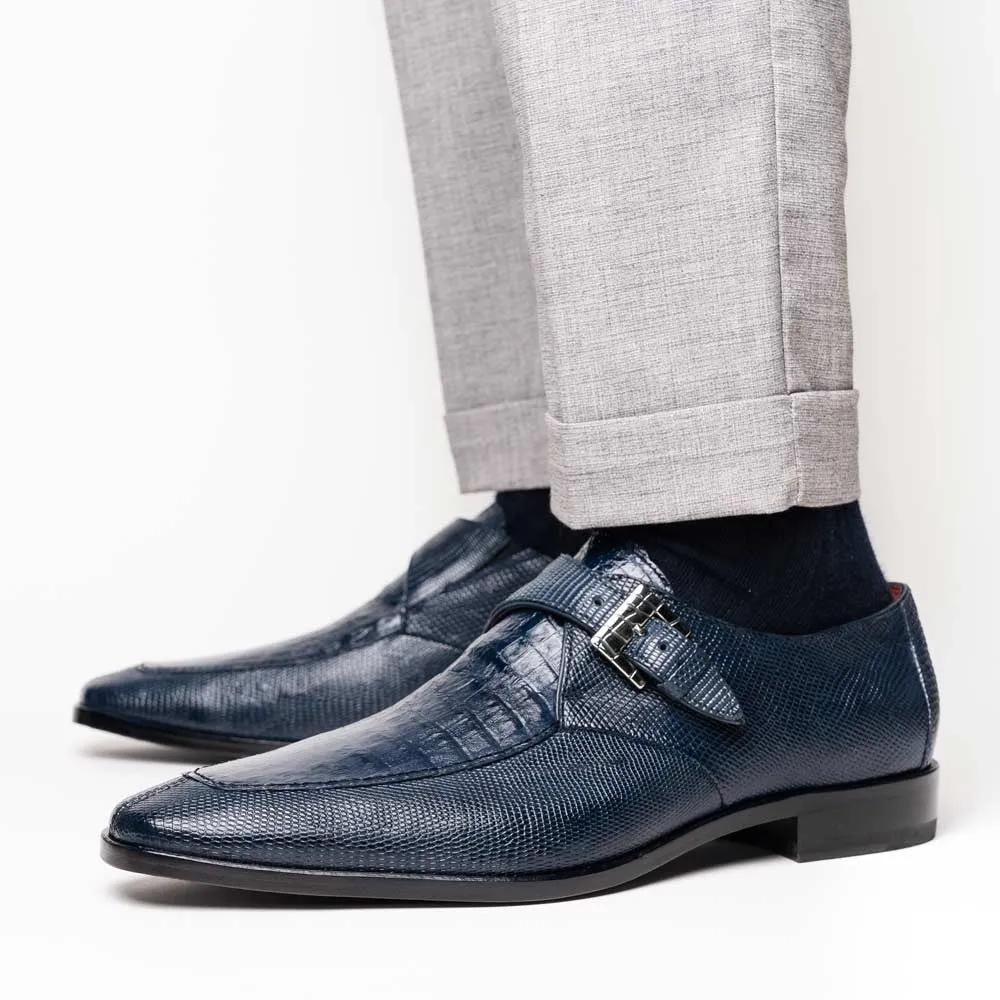Toluca Genuine Crocodile and Lizard Skin Monk Strap | Marco DI Milano Durrow Dress Shoes