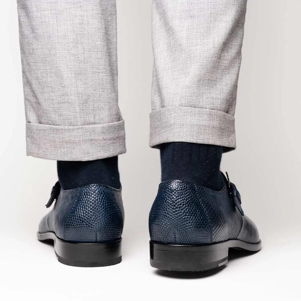 Alegria Dress Shoes Toluca Genuine Crocodile and Lizard Skin Monk Strap | Marco DI Milano