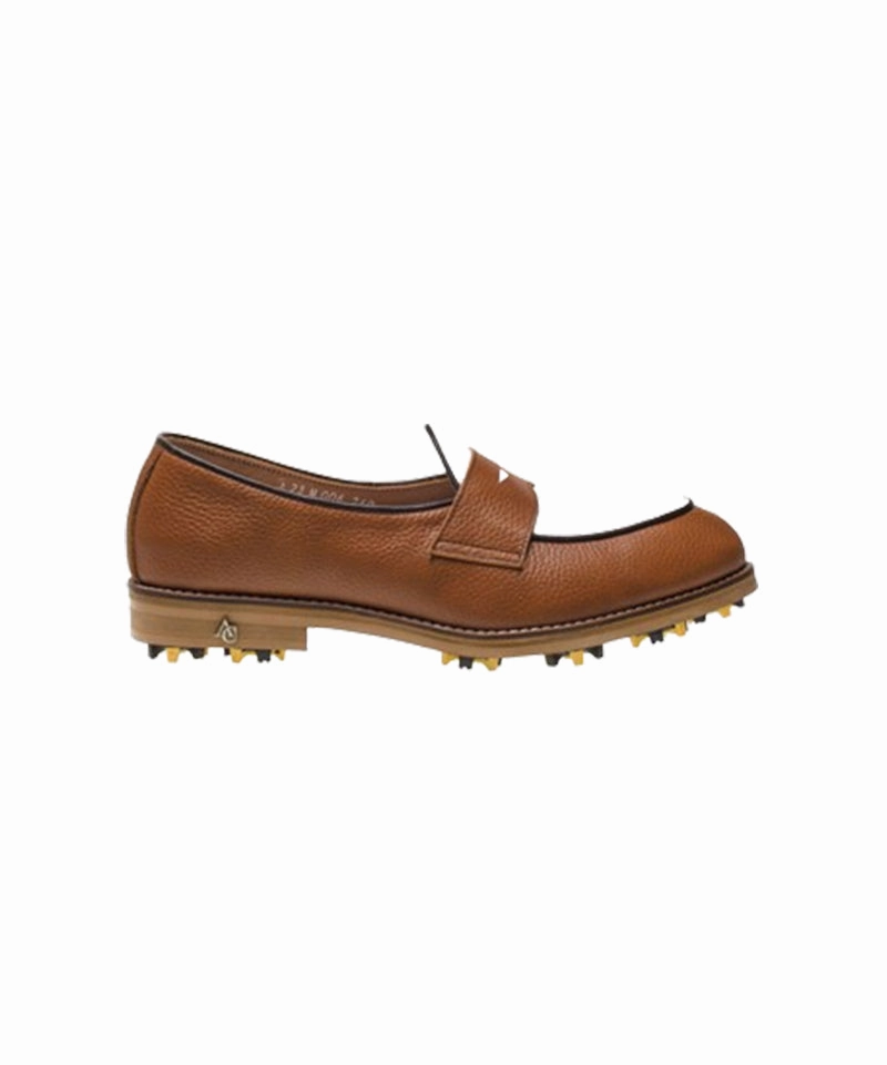 Vapor Pro Golf ALL CLASSIC Golf Noble Penny Loafer Classic Golf Shoes - Light Brown