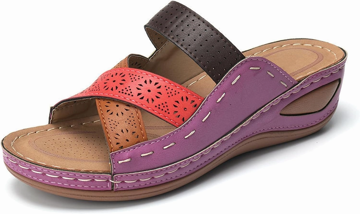 Tennis Shoes Nb Ladmiple Sandals Women 2023 Trendy Floral Orthopedic Flip Flops with Arch Support Slippers Casual Roman Open Toe Sandal