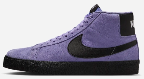 Best Looking Nike Shoes Nike SB - Blazer Mid Shoes | Dusty Purple Black