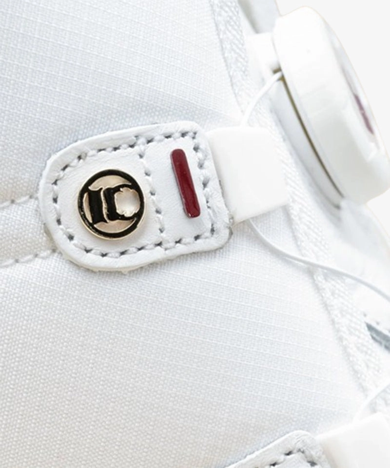 GFJ Golf Women's White Ankle Boots - White Bottom Of Golf Shoes