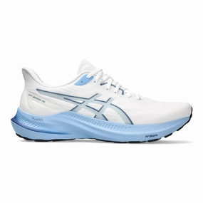 Asics Gel Cumulus Running Shoe Men's Asics GT-2000 12, White/Storm Blue, 10 D Medium
