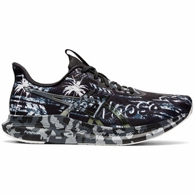 Men's Asics NOOSA TRI 14, BLACK/PURE SILVER, 11.5 D Medium Asics Running Shoes With Spikes