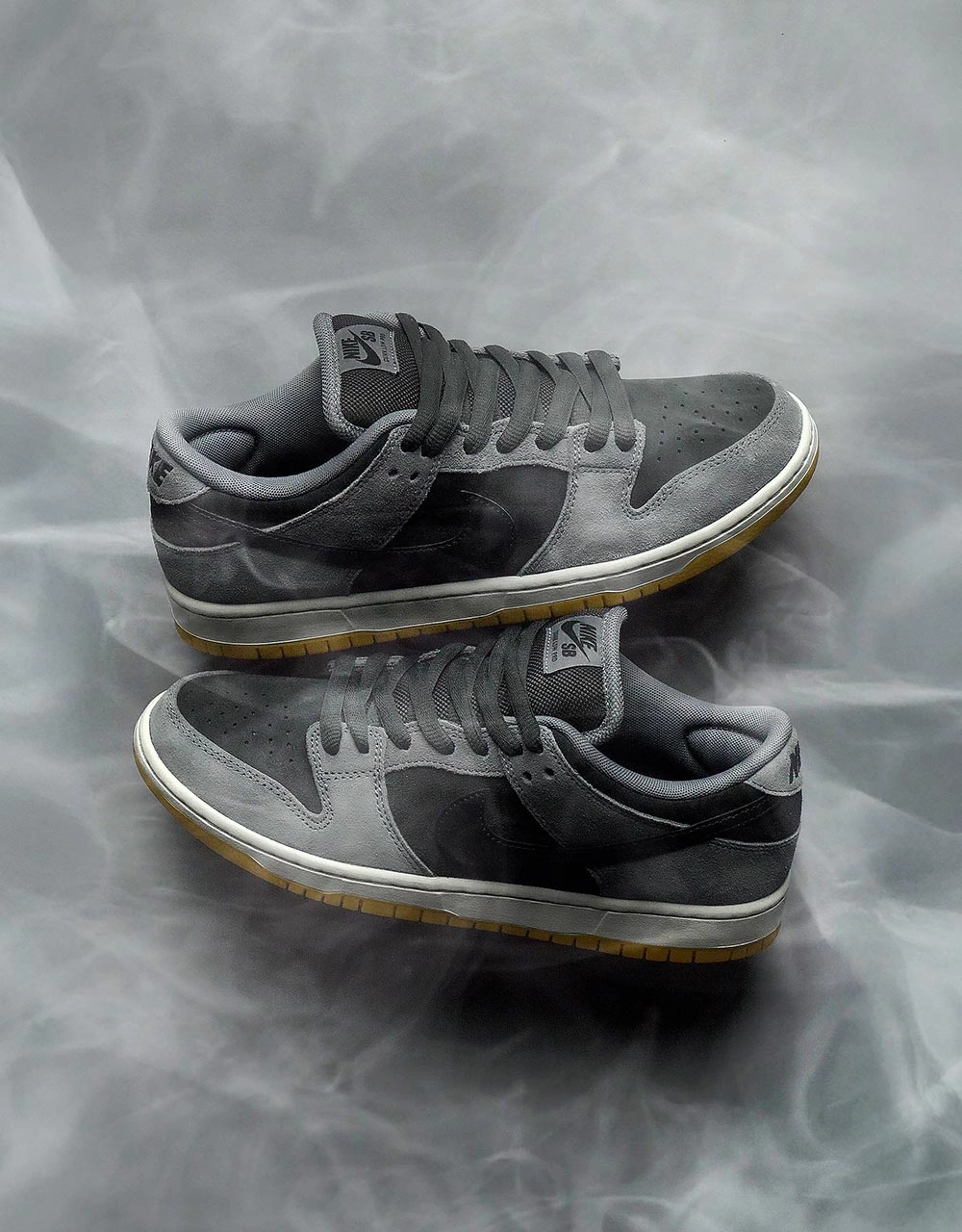 Air Nike Shoes Nike SB Dunk Low Pro Skate Shoes - Dk Smoke Grey/Black-Smoke Grey