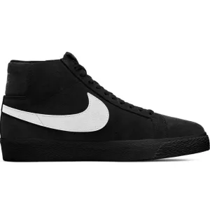 Nike SB Blazer Mid Black/White/Black Black Shoes Figure Skate