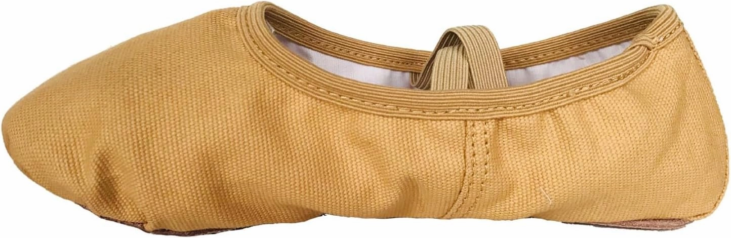 Size 1.5 Soccer Cleats Ballet Shoes Toddler Slippers Elastic Canvas Girls Ballerina Dance Shoes for Toddler/Little Kid/Big Kid/Women