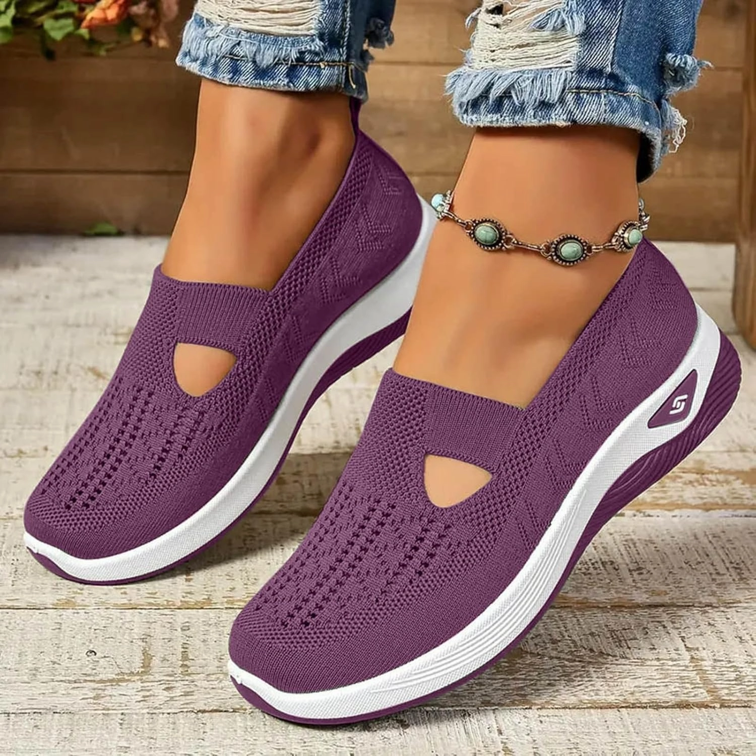 Orthopedic Shoes for Women Slip Ons 2025,Womens Wide Width Breathable Walking Comfortable Slip on Sneakers Non Slip Lightweight Sneaker Pro Skate Slip On