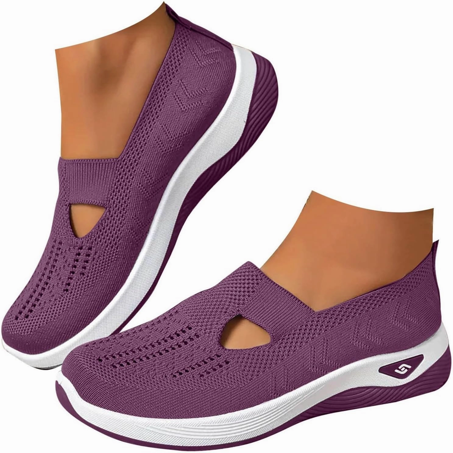 Orthopedic Shoes for Women Slip Ons 2025,Womens Wide Width Breathable Walking Comfortable Slip on Sneakers Non Slip Lightweight Sneaker Slip On Black Shoes