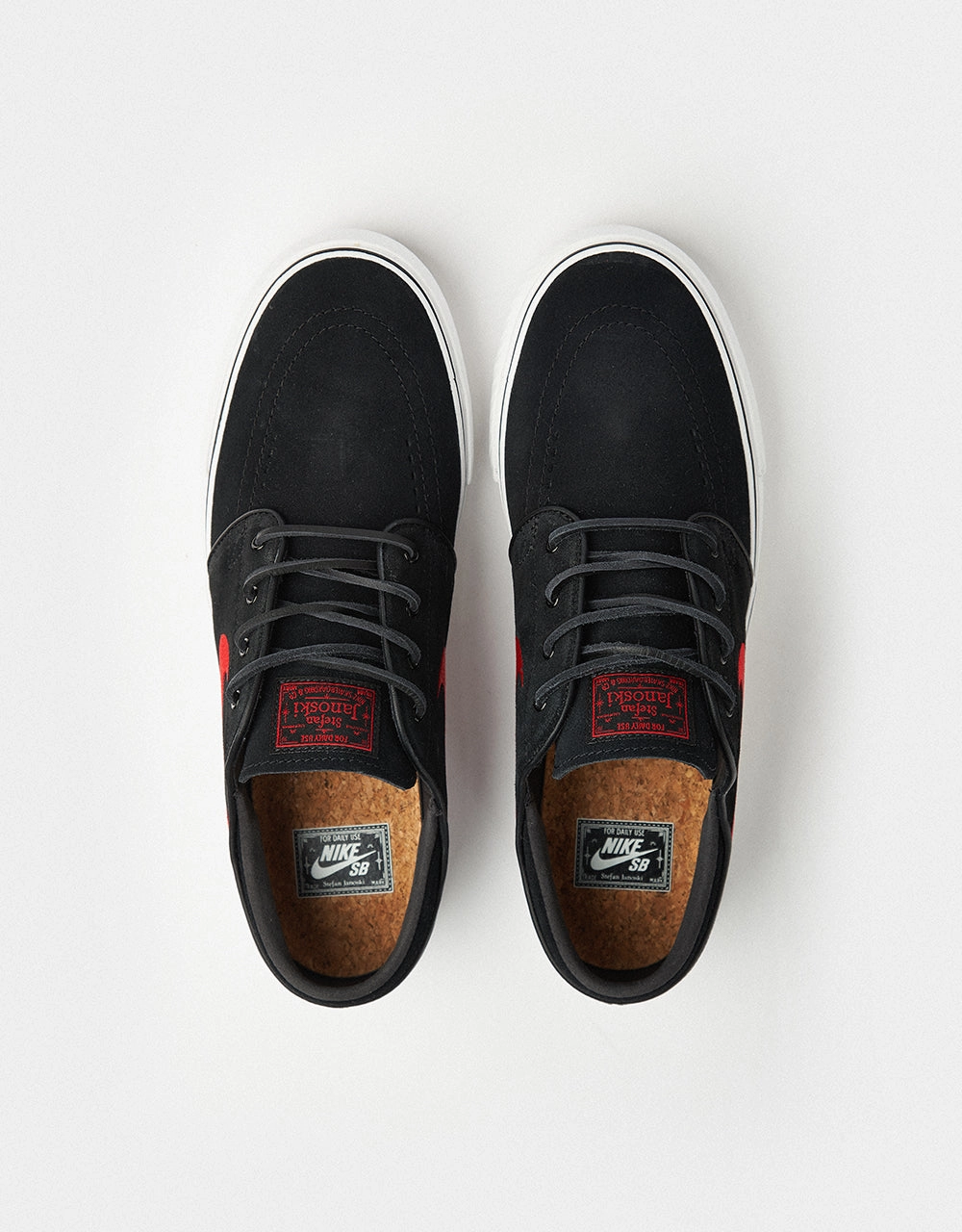 Nike SB Zoom Janoski OG  Skate Shoes - Black/University Red-Black-Summit White Nike Extra Wide Shoes