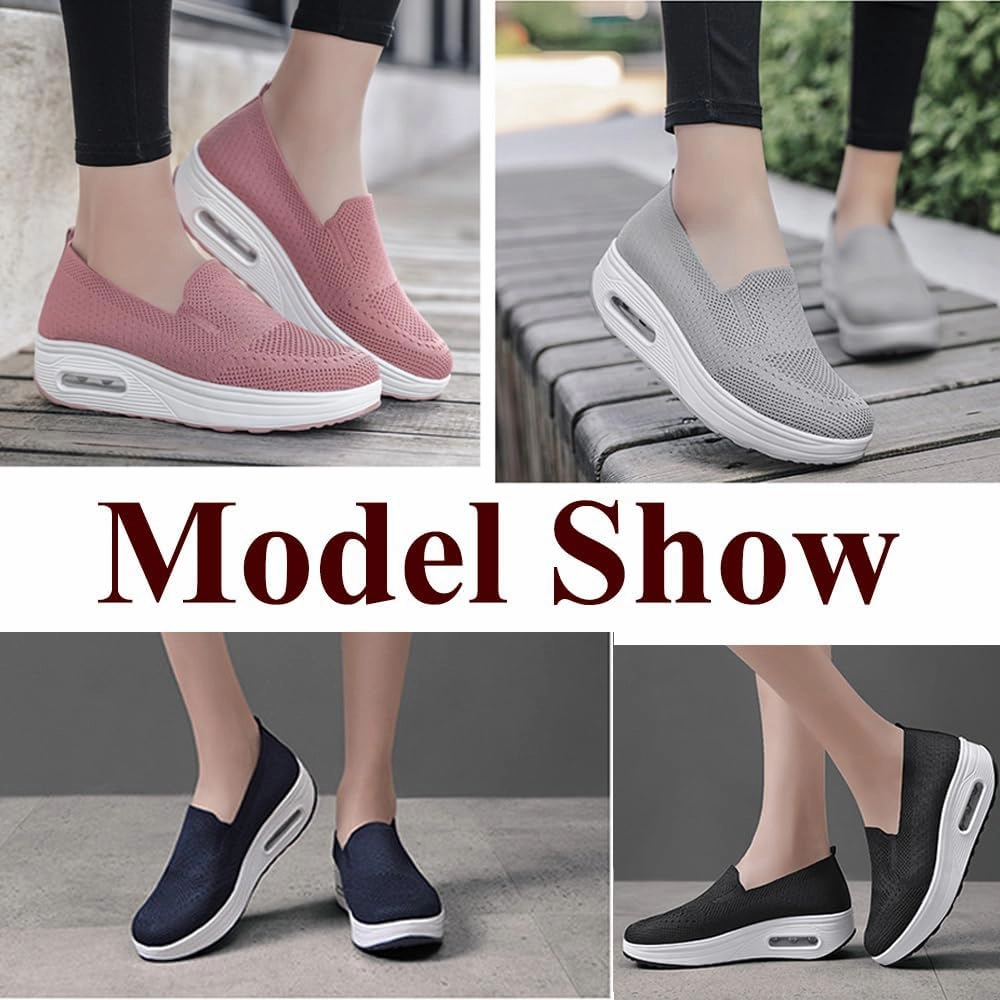 Best Slip On Cross Training Shoes Vogany Orthopedic Sneakers Women, Breathable Cushion Hands Free Slip On Shoes, Walking Athletic Training Sneakers