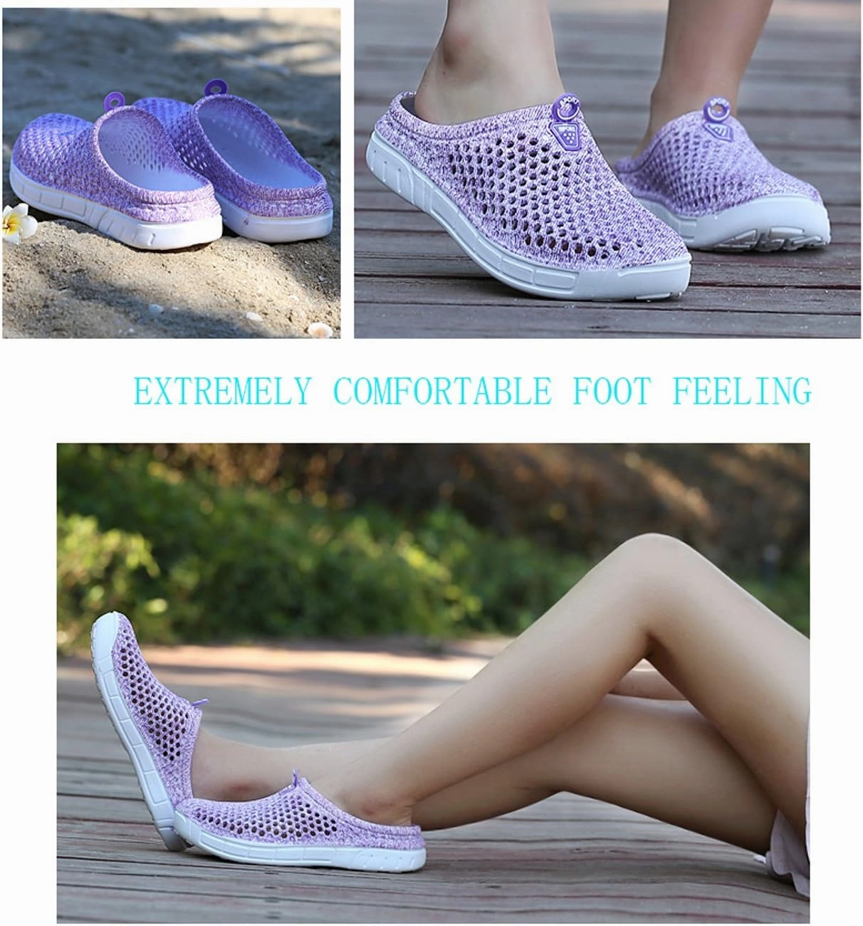 Women's Summer Beach Garden Clogs Shoes Soft Bottom Cave Sandals Thick Bottom Height Increasing Shoes Bathroom Non Slip Toe Shoes Volleyball Shoes Basketball