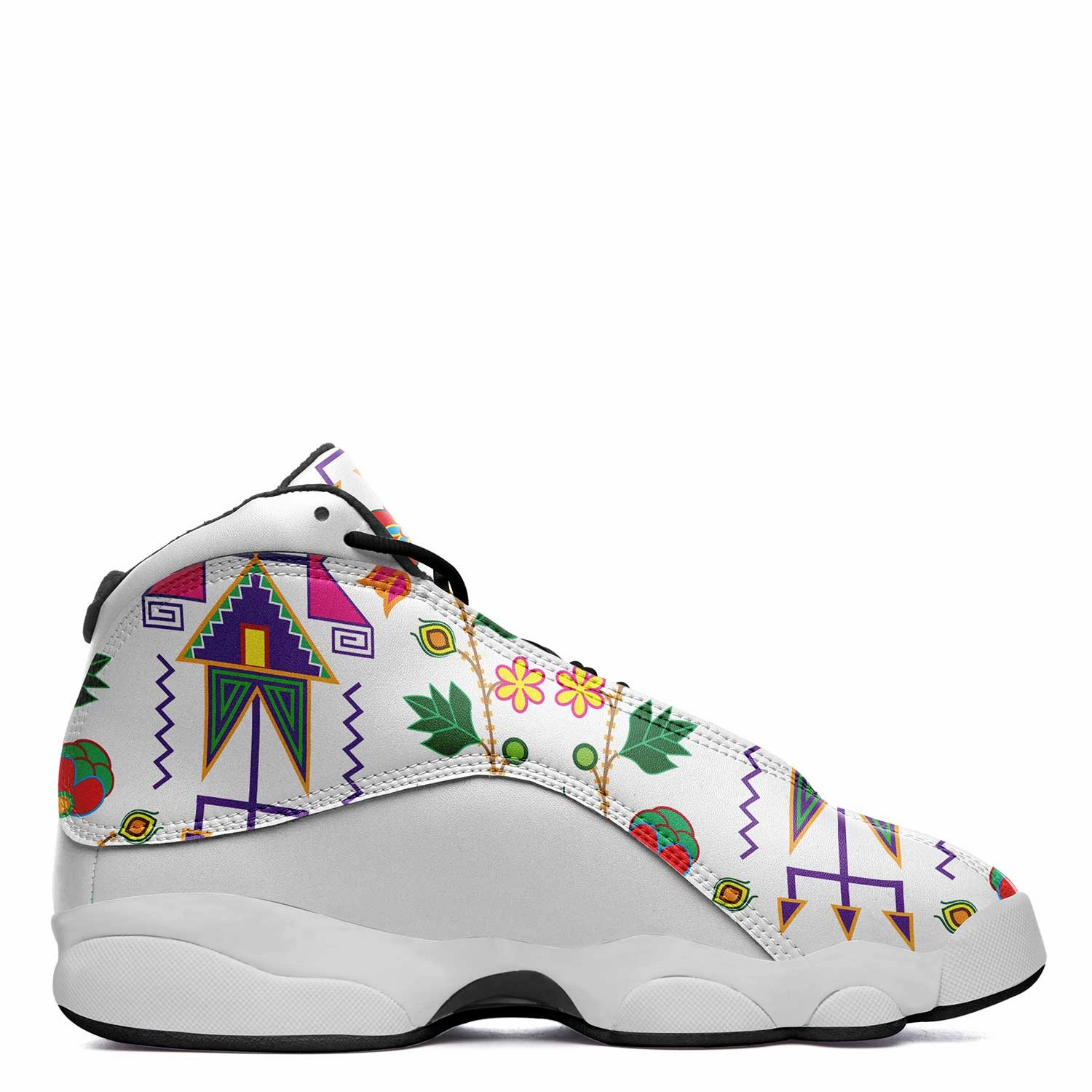 Geometric Floral Fall White Isstsokini Heel Pads For Basketball Shoes