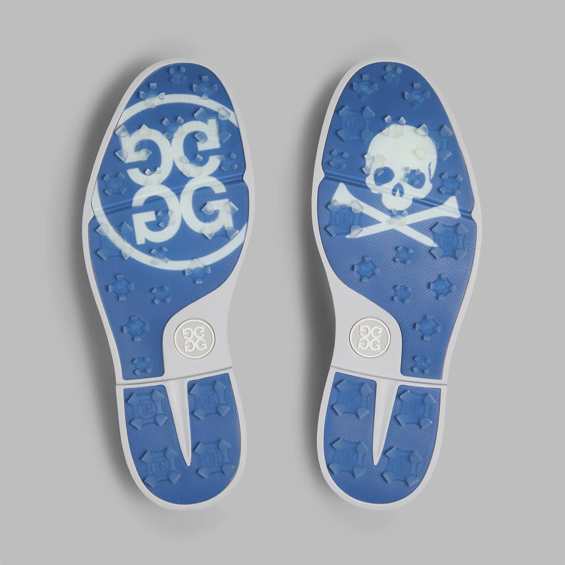 GALLIVANTER Tuxedo Stripe Leather Golf Shoes Snow/Nimbus Hawaii Golf