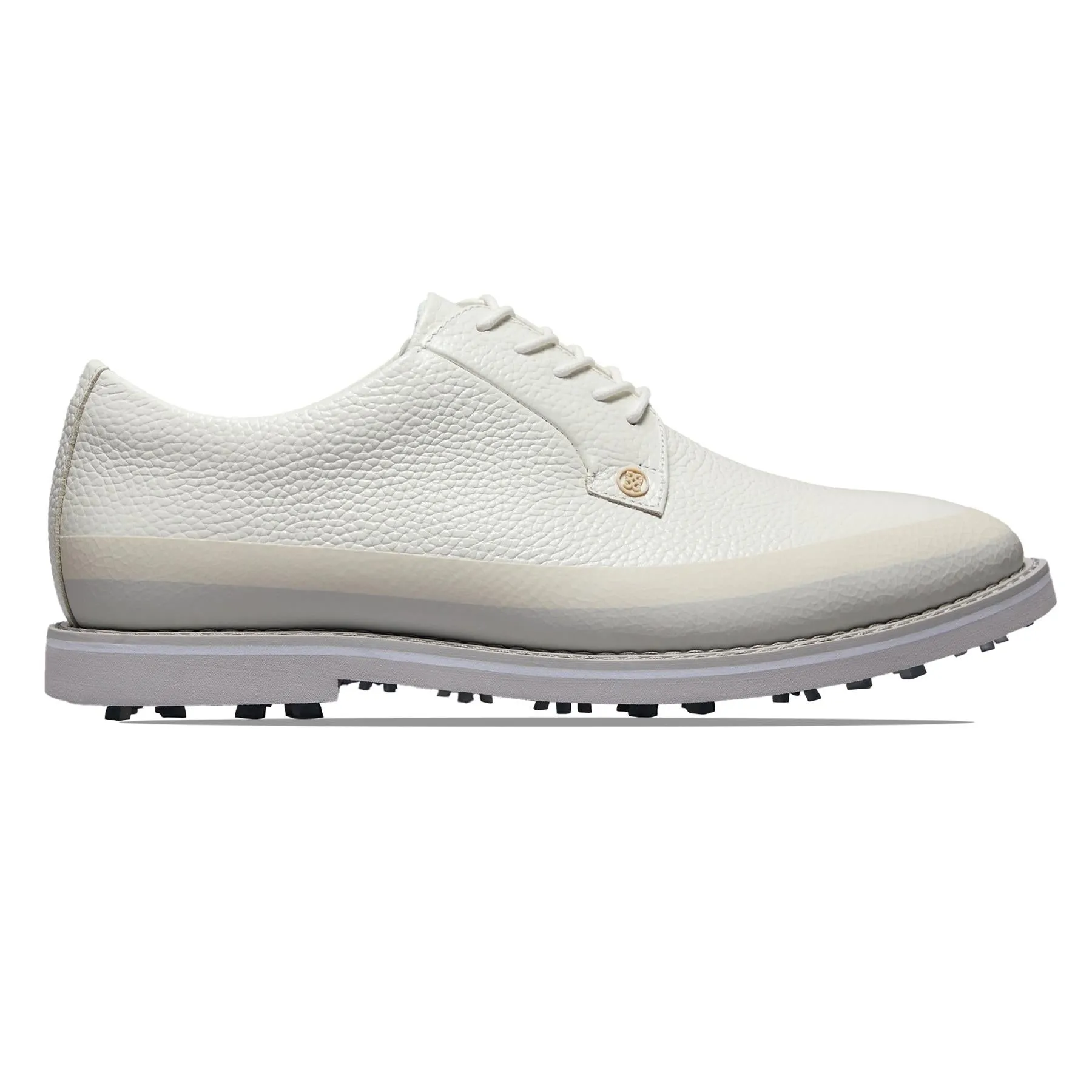 GALLIVANTER Tuxedo Stripe Leather Golf Shoes Snow/Nimbus Best Shoes Disc Golf