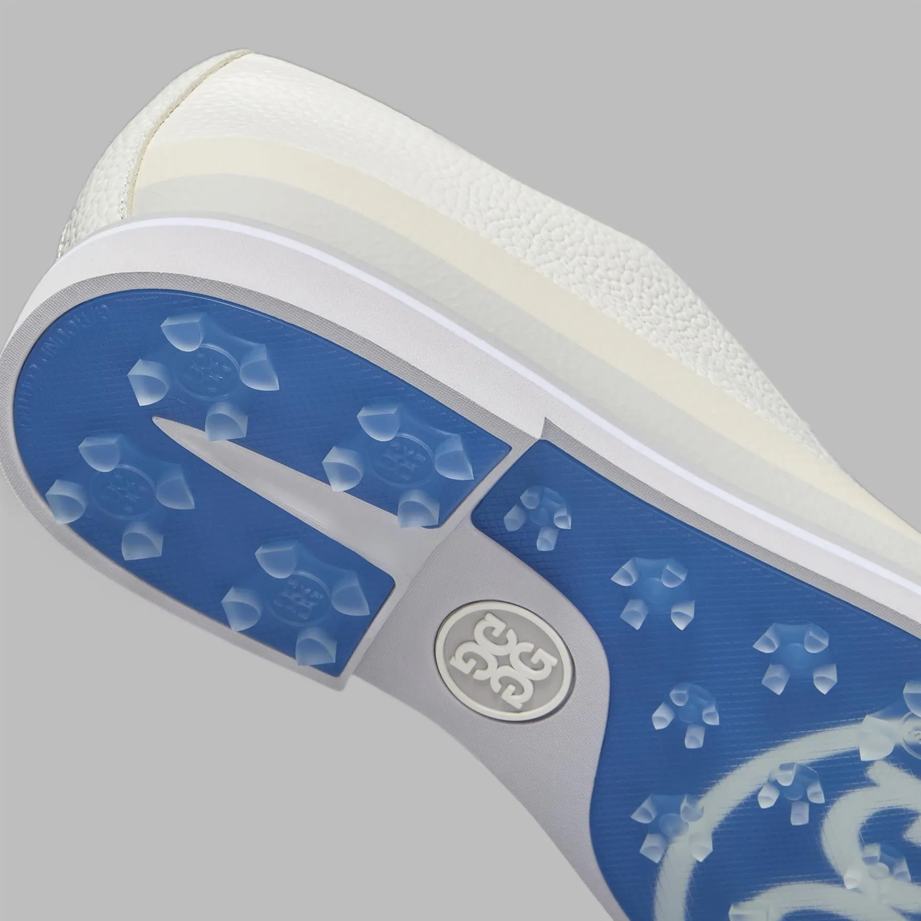 Gallivanter Golf GALLIVANTER Tuxedo Stripe Leather Golf Shoes Snow/Nimbus