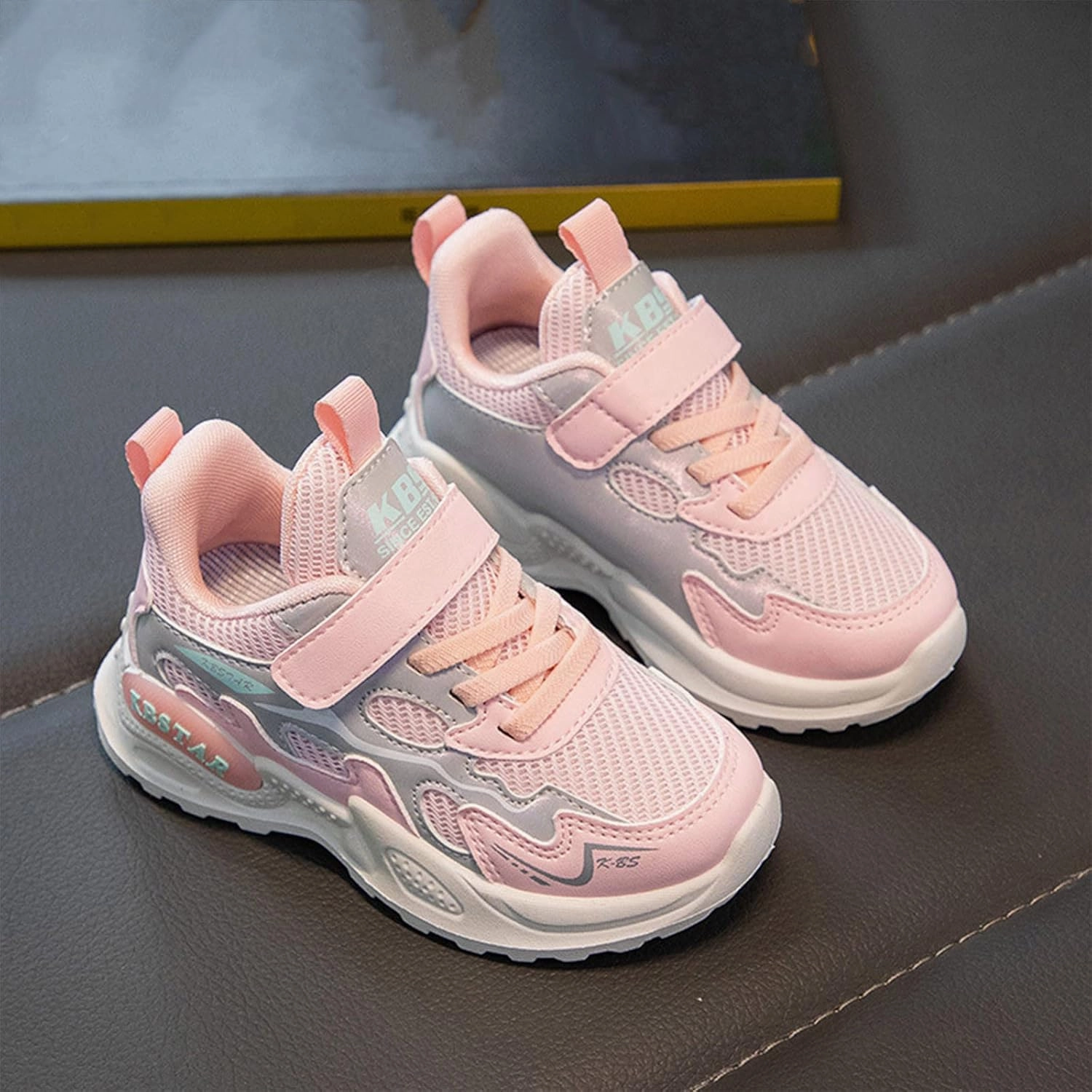 Softball Cleats Vs Soccer Toddler Sneaker Shoes Girls Boys Non Slip Athletic Sneaker Lightweight Mesh Breathable Kids Slip on Tennis Shoes