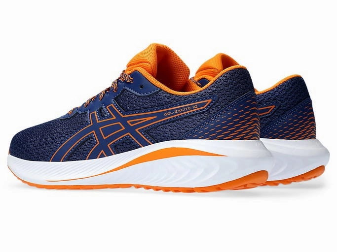 Asics Kids Gel-Excite 10 GS - Deep Ocean/Bright Orange Asics Running Shoes Reddit