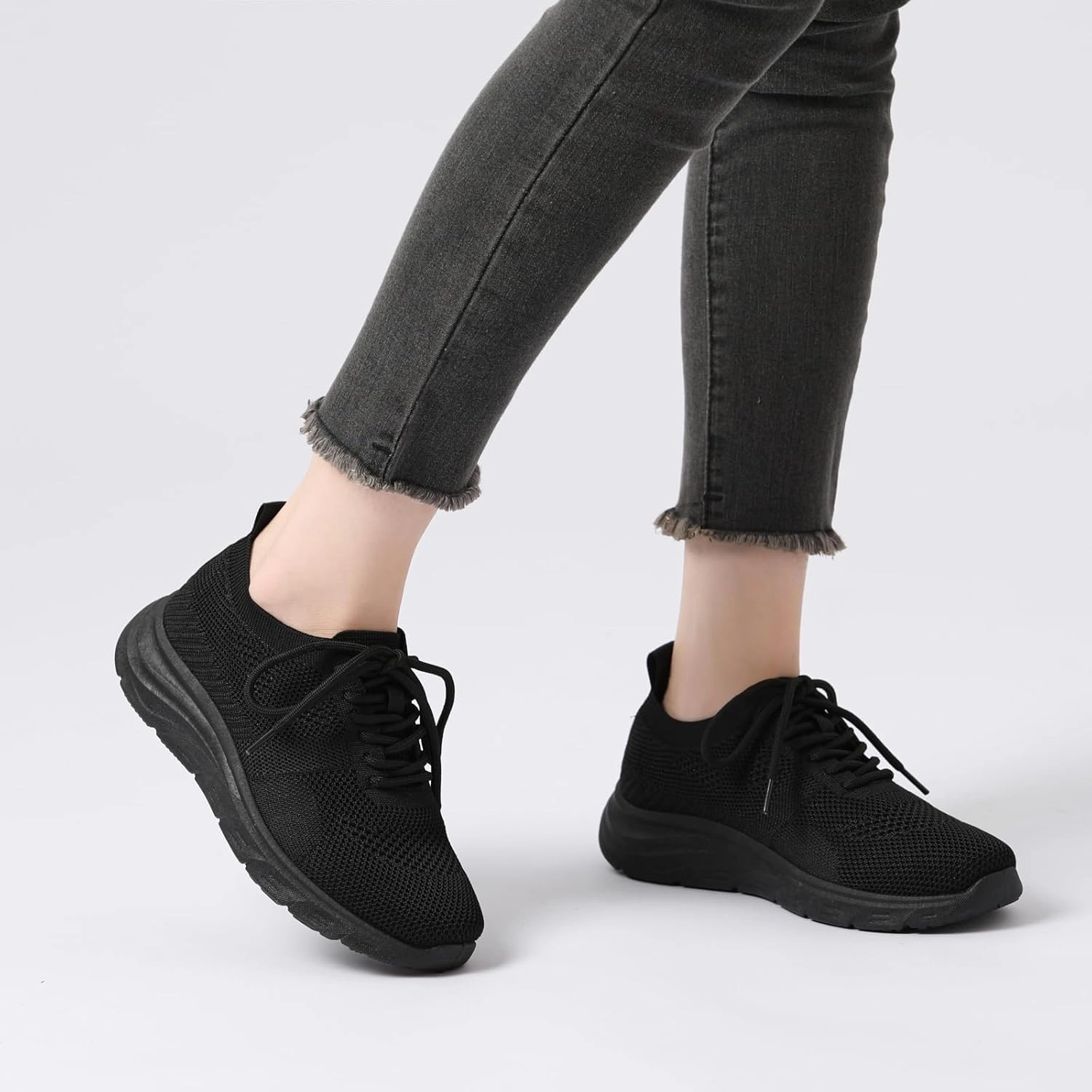 Kyrie Infinity Volleyball Shoes Bernal Women's Walking Shoes Casual Lace Up Lightweight Work Shoes Fashion Breathable Rhinestone Sparkle Sneakers Workout Gym Shoes