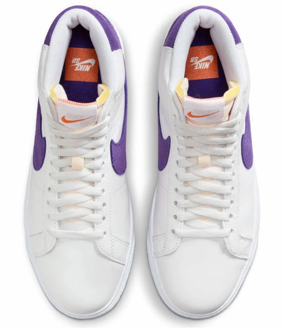Most Expensive Shoes From Nike Nike SB - Blazer Mid ISO Shoes | White Court Purple