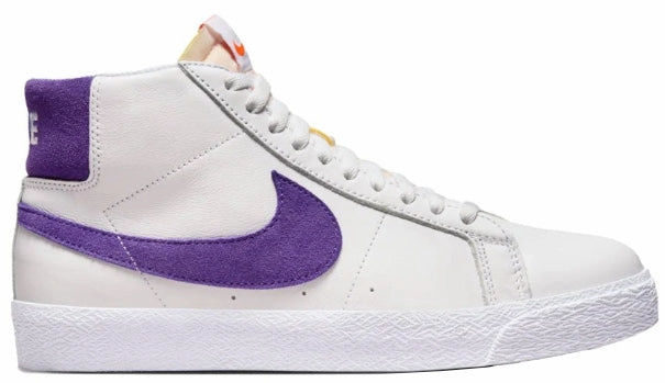 Nike SB - Blazer Mid ISO Shoes | White Court Purple Vintage Nike Air Shoes