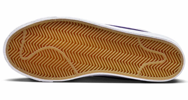 Stranger Things Shoes Nike Nike SB - Blazer Mid ISO Shoes | White Court Purple