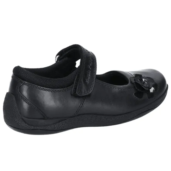 Hush Puppies Girls School Shoe Jessica Jnr Black Leather Anu Mary Jane Shoes