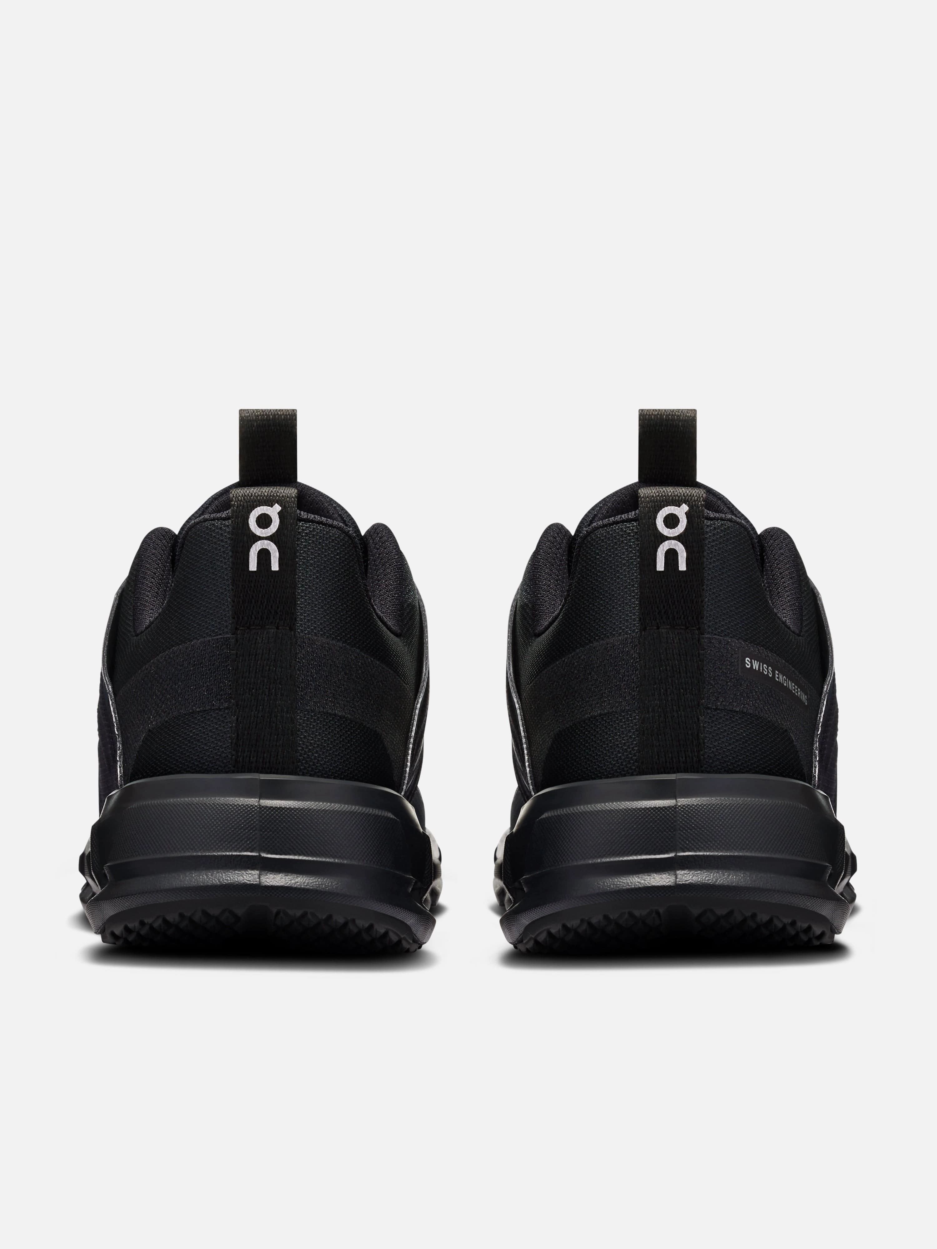 Running Shoe Tags On Running Kids Cloudswift Trainers in Black