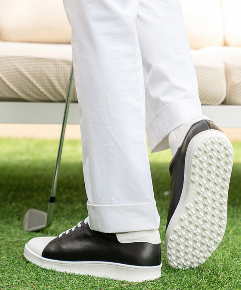 ALL CLASSIC Golf Standard Spikeless Golf Shoes - Black With Metal Spikes Golf