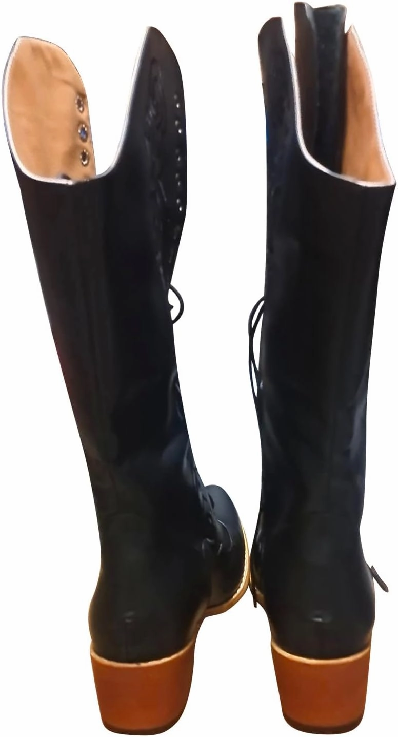 Boots For Women Vintage Cross Strappy Cowboy Boots Embroidered Pointed Cowgirl Western Mid-Calf Boots Steve Madden Gray Combat Boots