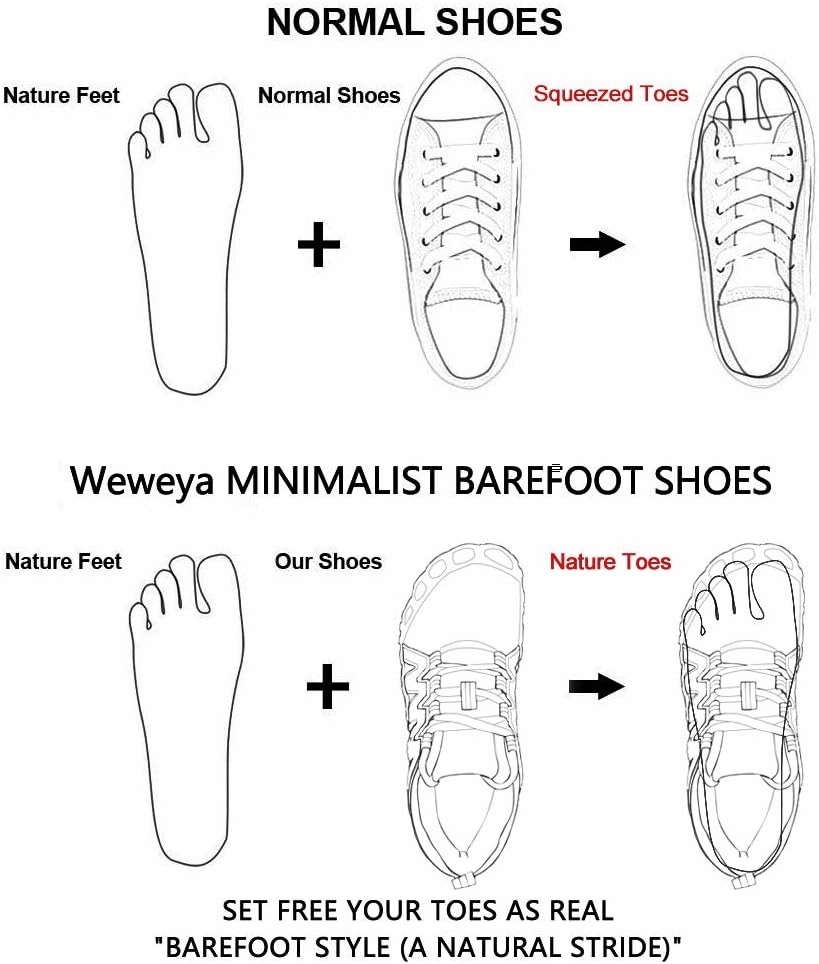 Commit 4 Training Shoes Weweya Barefoot Shoes for Women Minimalist Running Cross Training Shoe