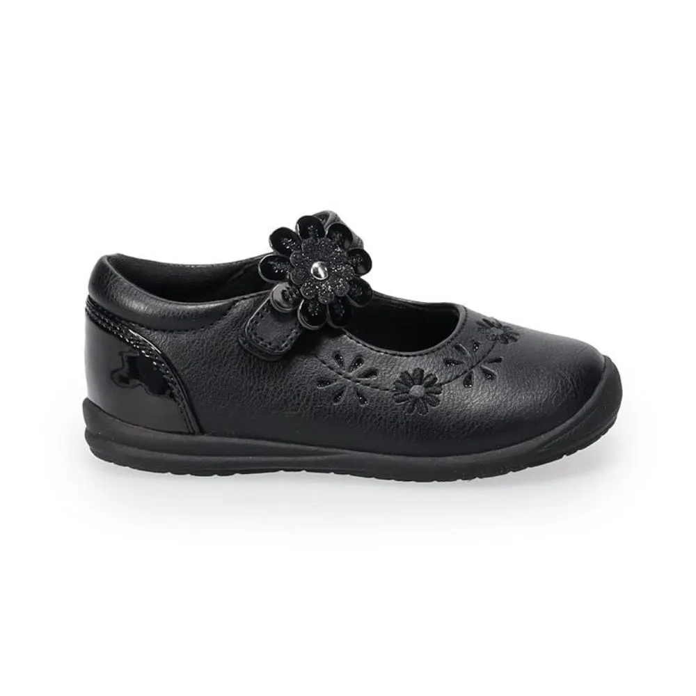 Valencia Imports (Rachel Shoes) Toddler Girls Briar Mary Jane w/ Velcro Strap Black Patent Dansko Mary Jane Shoe