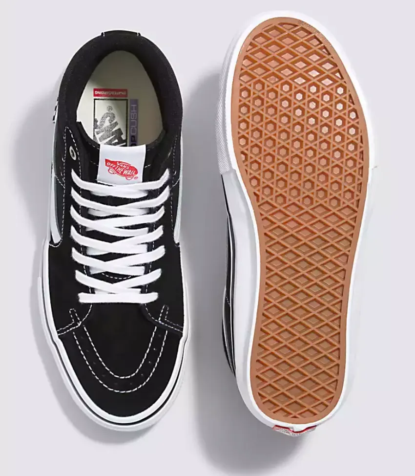 Low Cut Skate Vans Skate Sk8-Hi (Black/White)