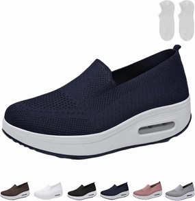 Trainer Sports Shoes Vogany Orthopedic Sneakers Women, Breathable Cushion Hands Free Slip On Shoes, Walking Athletic Training Sneakers