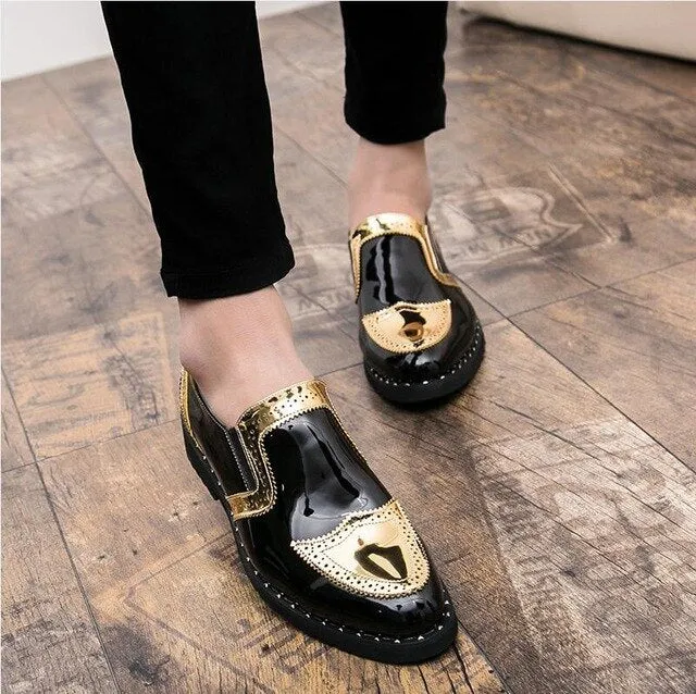 Men Brogues Dress Shoes For Office Oxford Shoes For Men Slip On Carved Leisure Flat Men Pointed Toe Oxford Male Wedding Shoes The Most Comfortable Walking Shoes