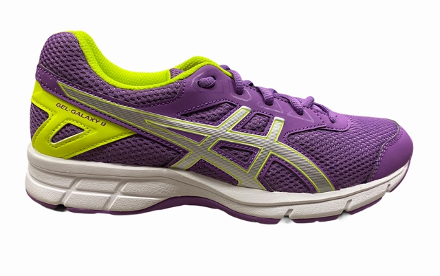 Asics Overpronation Running Shoe Asics scarpa da corsa da ragazza Gel Galaxy 9 GS C626N 3693 orchidea-argento-giallo