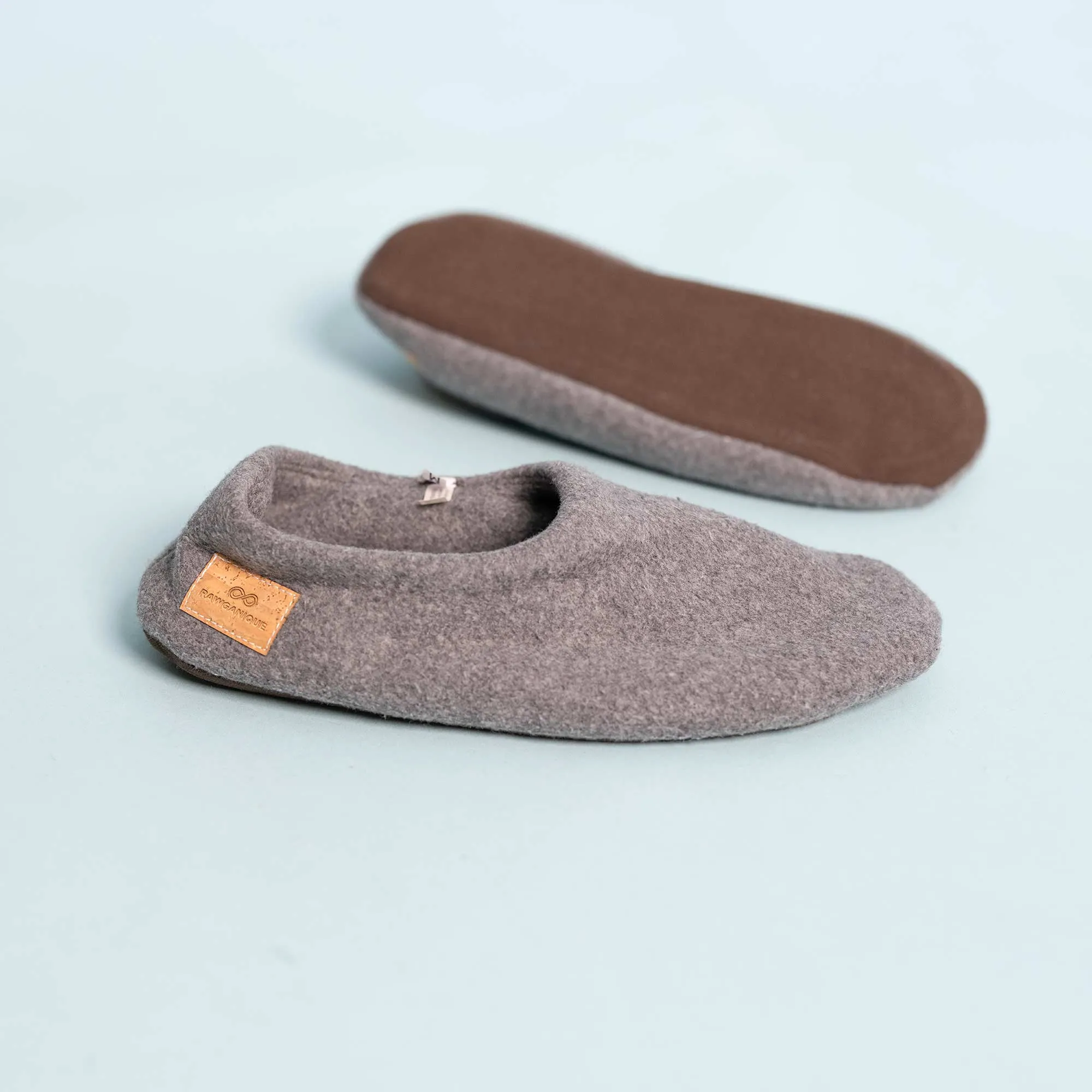 CASTLEHILL 100% Organic Cotton Fleece House Shoes Slippers  (OC Thread, OC Fleece Lining, Elastic-Free, Synthetic-Free) (100% Biodegradable) Slippers Reindeer