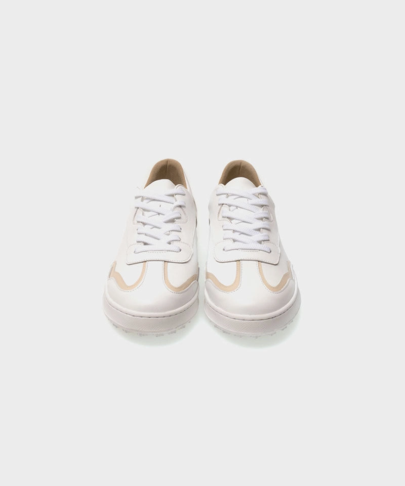 ALL CLASSIC Golf Curve Spikeless Golf Shoes - Beige Old School Golf Shoes