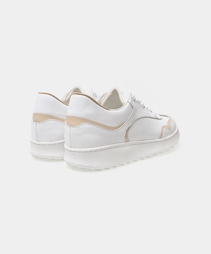 ALL CLASSIC Golf Curve Spikeless Golf Shoes - Beige Most Comfortable Walking Golf Shoes