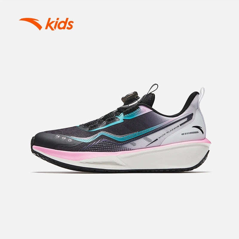 Affordable And Cute Snow Boots anta kids girls hydrogen jump running shoes 3225C5505-3 -black/white (kasut larian kanak perempuan)