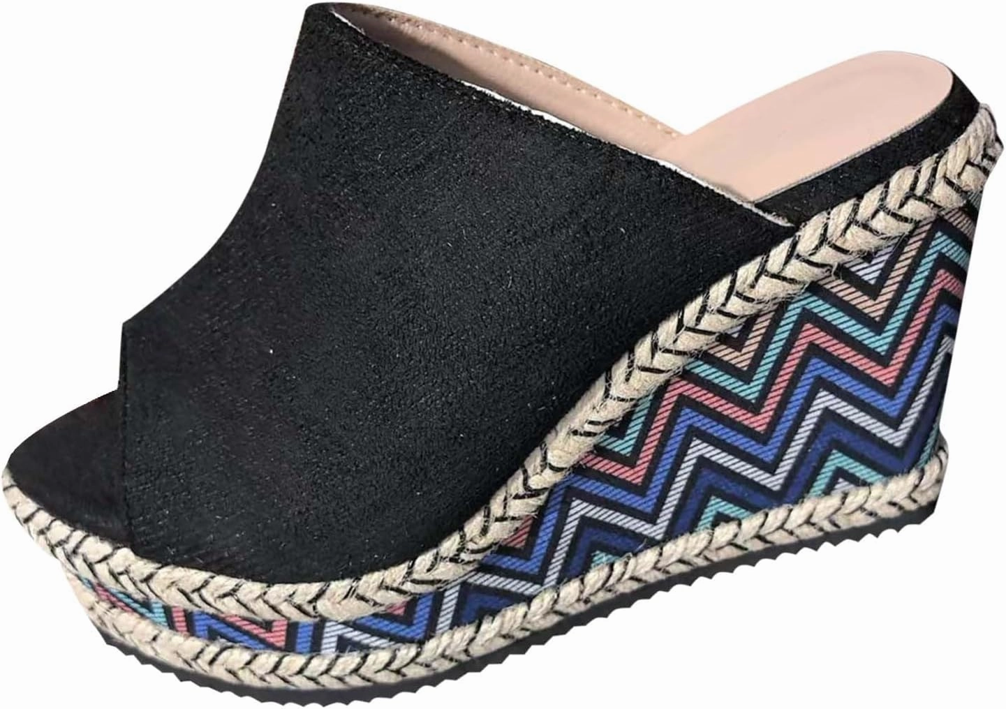 Wedge Platform Sandals for Women Dressy Boho Shoes Espadrilles Sandals Comfort Fashion Summer Peep Toe Slip On 2025 Flip Flops With Cloth Footbed