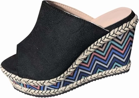 Smart Casual Dress Code Flip Flops Wedge Platform Sandals for Women Dressy Boho Shoes Espadrilles Sandals Comfort Fashion Summer Peep Toe Slip On 2025