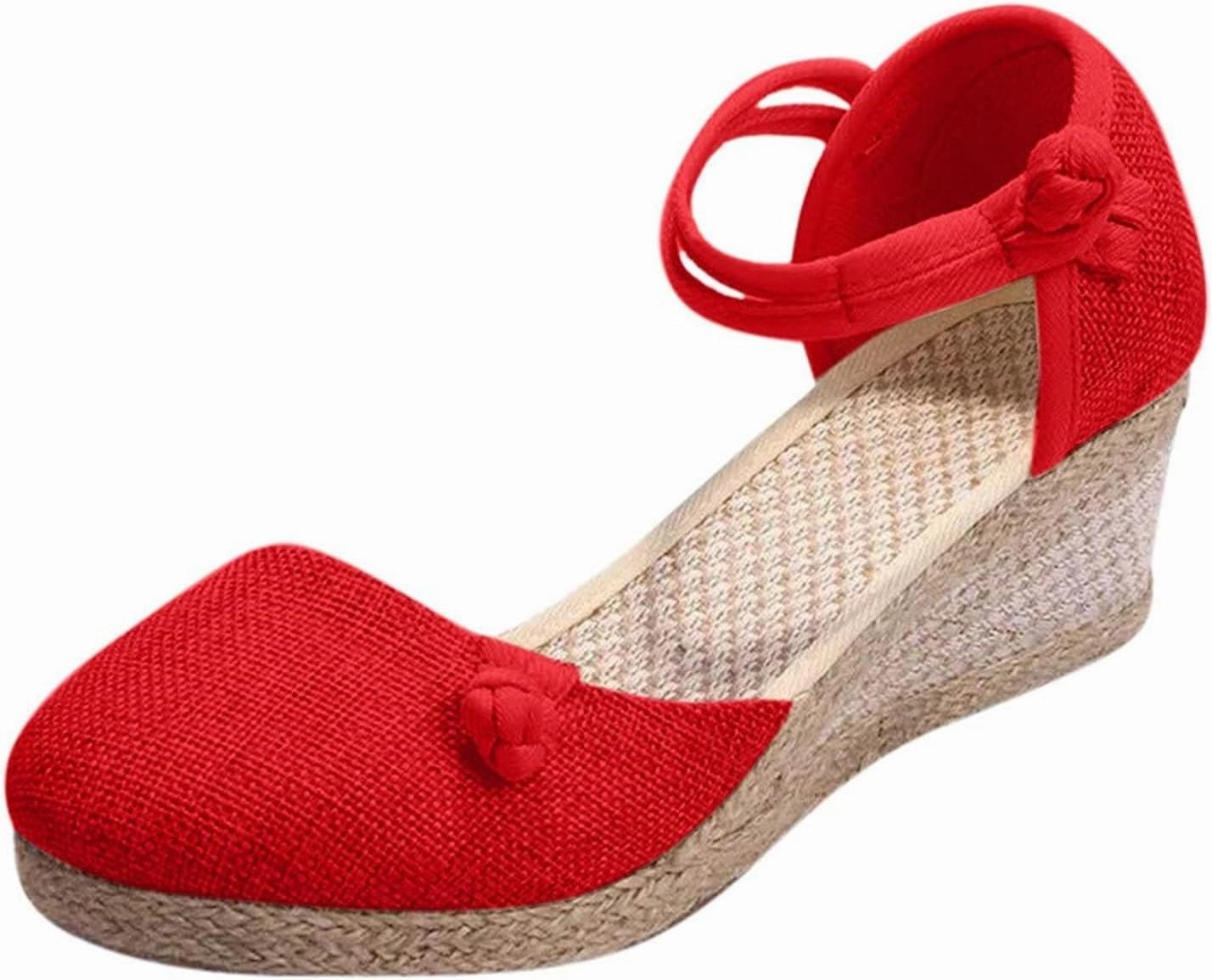 Chunky Flip Flops Wedge Sandals for Women Dressy Summer Closed Toe Platform Espadrille Sandals Lace Up Comfy Shoes Comfortable Casual Summer Outdoor Beach Sandal