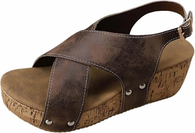 Cork Wedge Sandals for Women Arch Support Wide Width Orthopedic Sandals with Adjustable Buckle Cross Strap Dress Shoes Slip On Beach Slides Rainbow Orthopedic Flip Flops