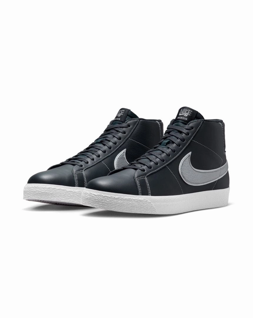 Nike Zoom Blazer Mid MS QS - Blackened Blue / Wolf Grey Nike Waste Management Shoes
